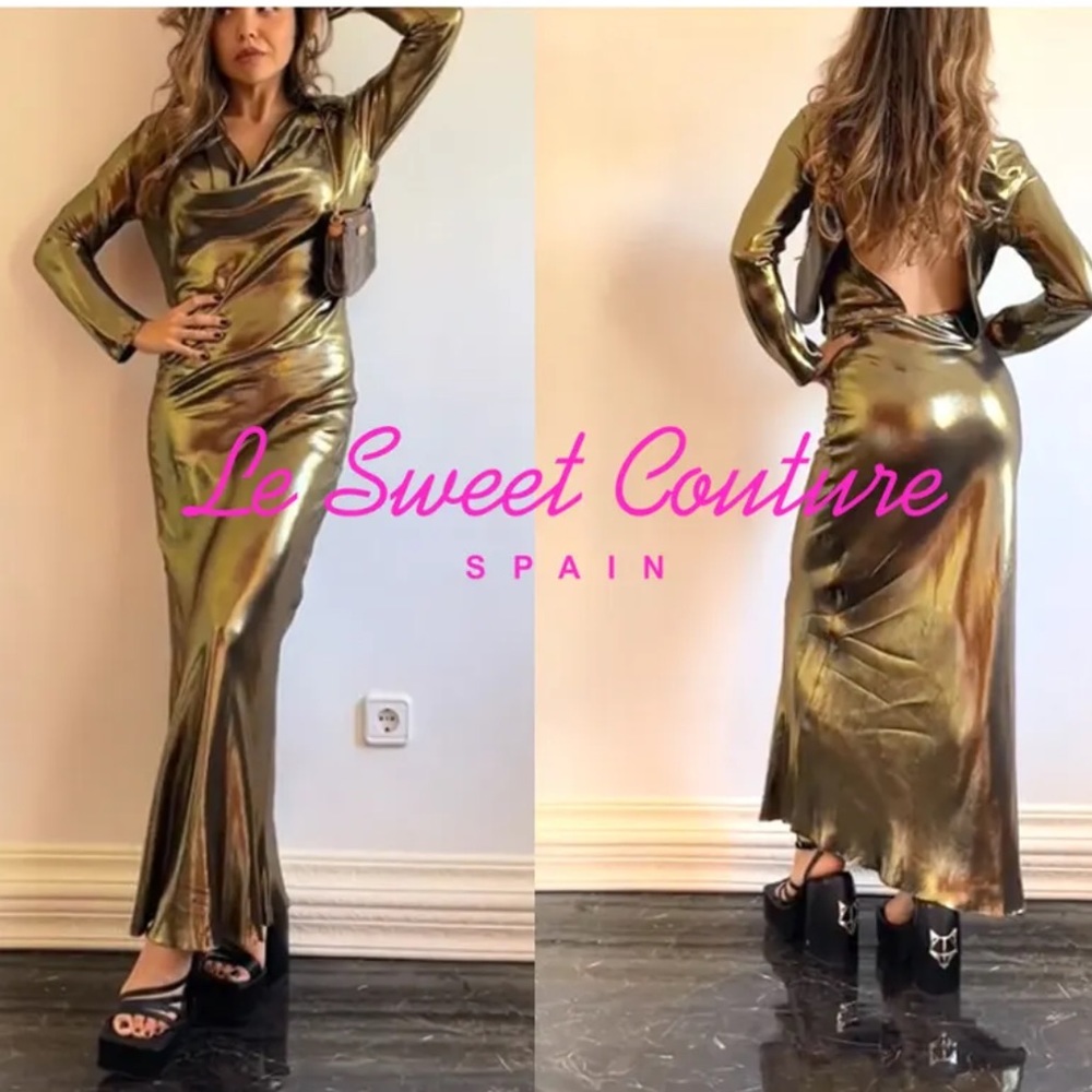 ZARA DRAPED DRESS LIMITED EDITION - Picture 4 of 14